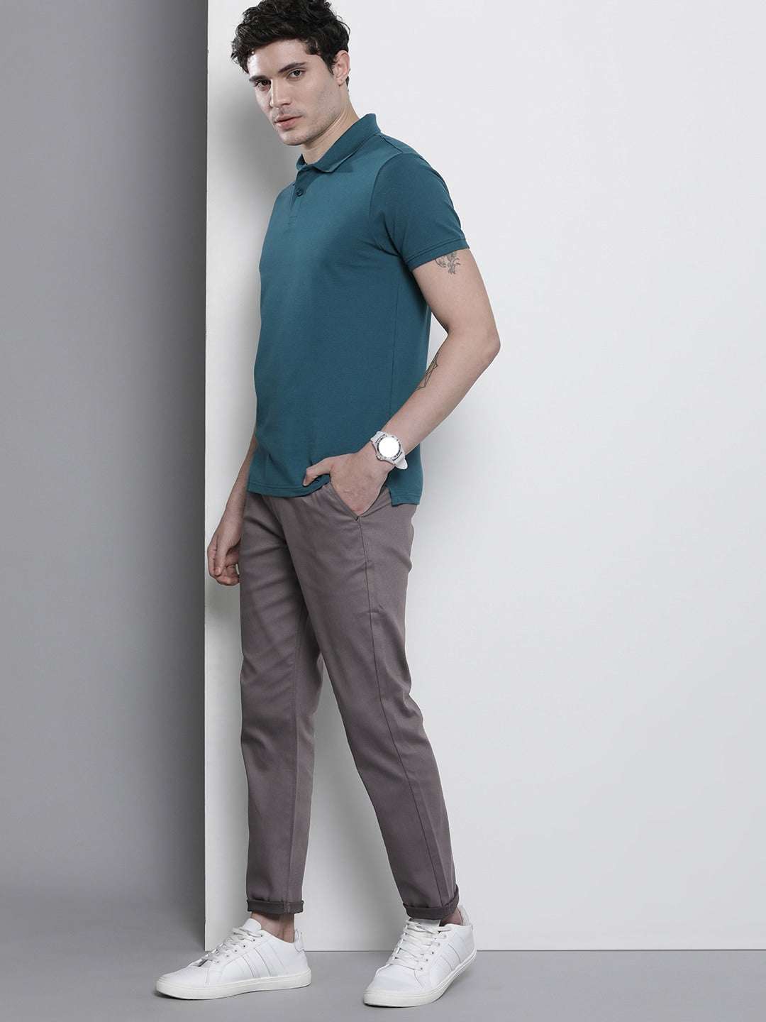 Shop Men Satin Chino Online.