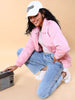Shop Women Cargo Pocket Crop Winter Jacket Online.