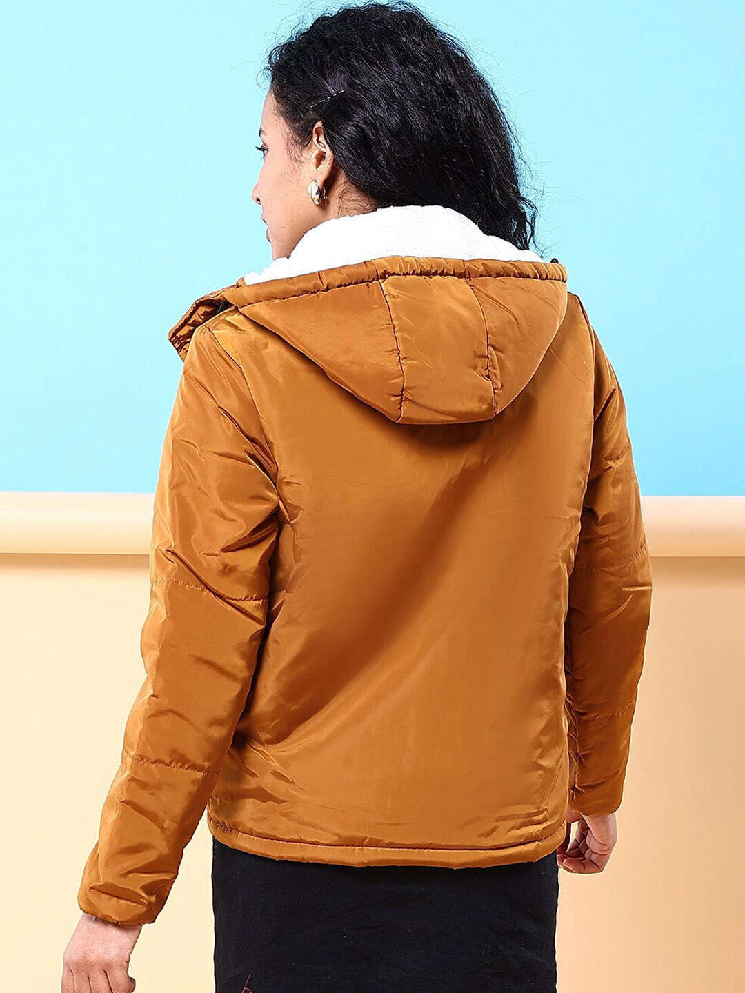 Shop Women Winter Crop Jacket Online.