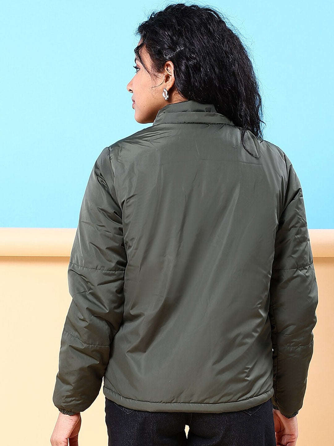 Shop Women Winter Crop Jacket Online.