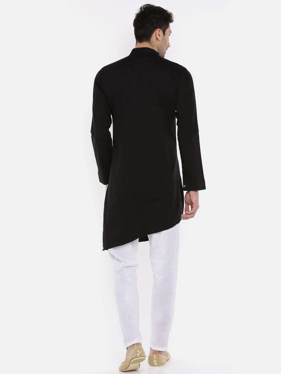 Shop Men Long Kurta Trail Cut Online.