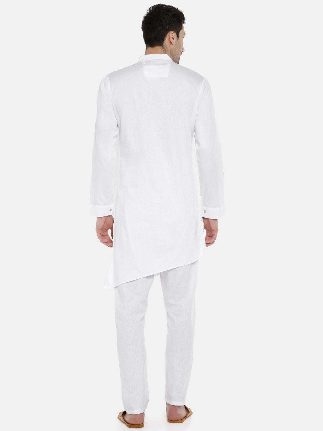 Shop Men Long Kurta Trail Cut Online.