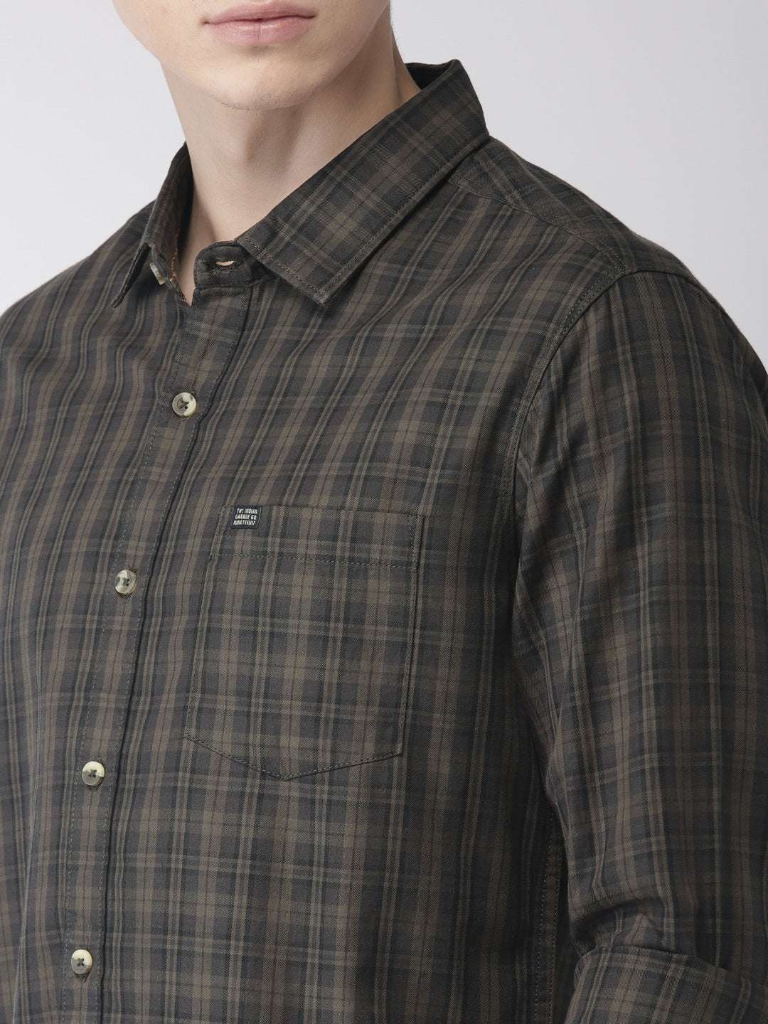 Shop Men Casual Checked Shirt Online.