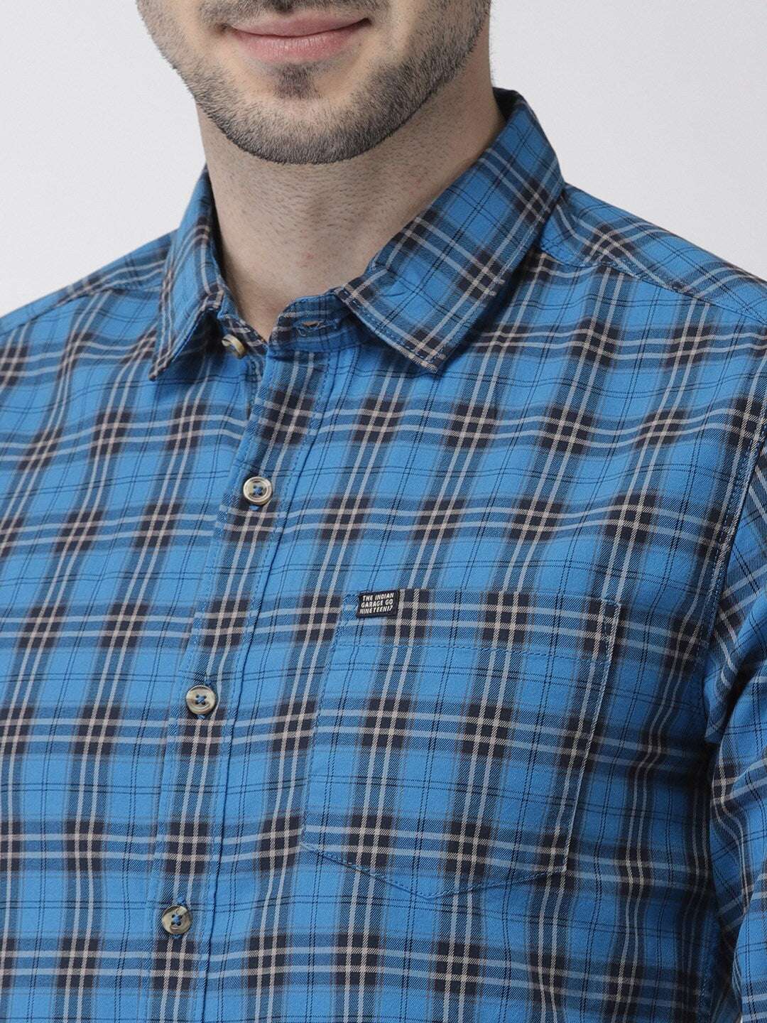 Shop Men Checkered Shirt Online.