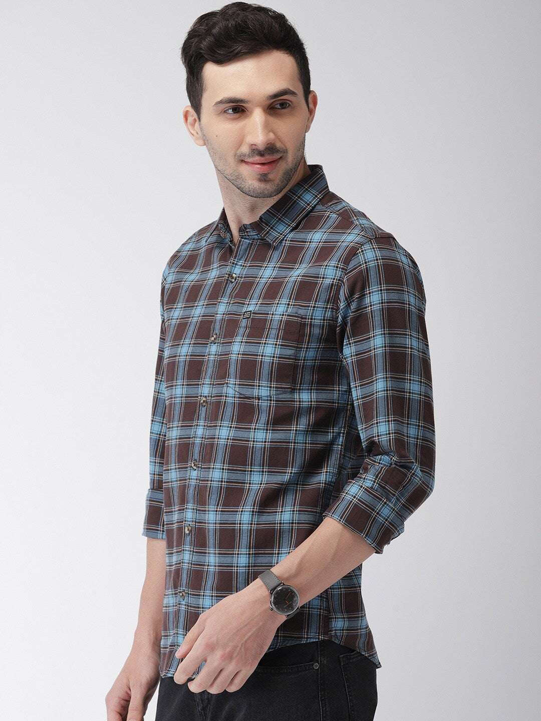 Shop Men Checkered Shirt Online.