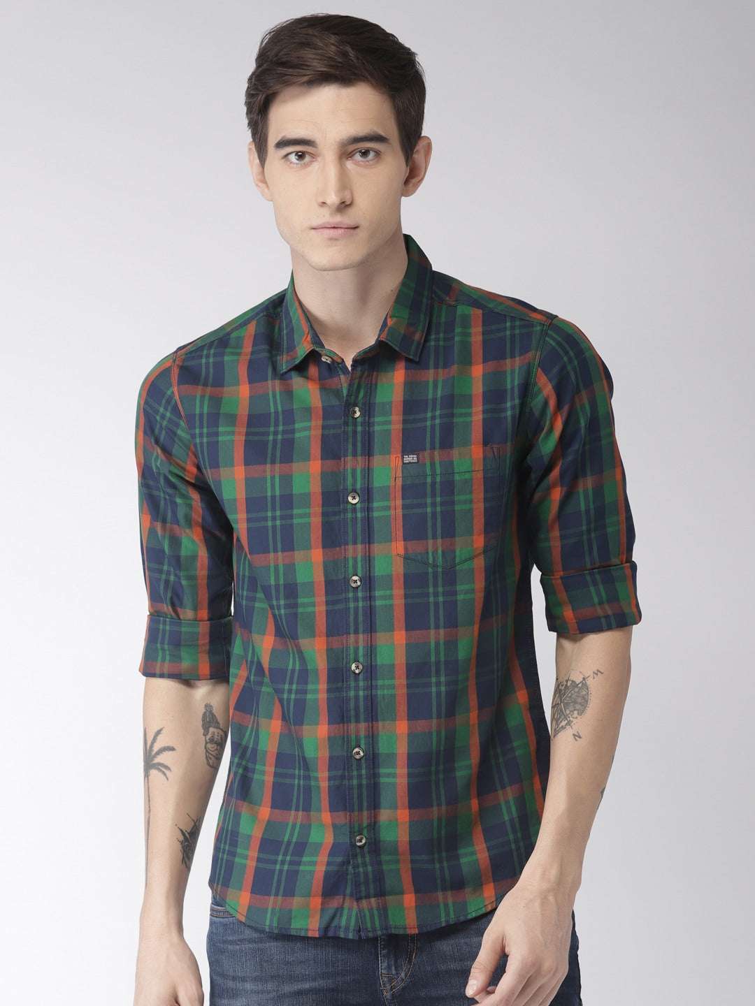 Shop Men Checkered Shirt Online.