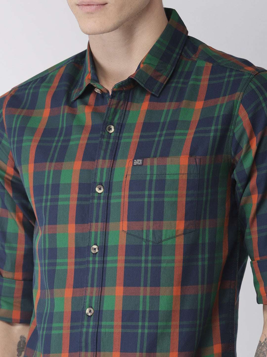 Shop Men Checkered Shirt Online.