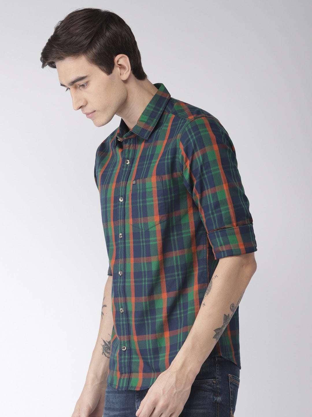 Shop Men Checkered Shirt Online.