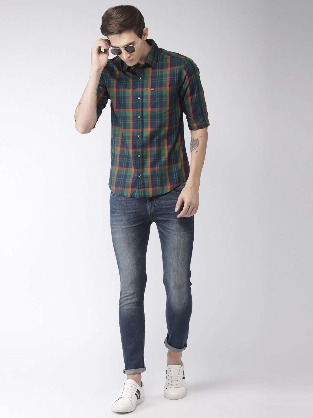 Shop Men Checkered Shirt Online.