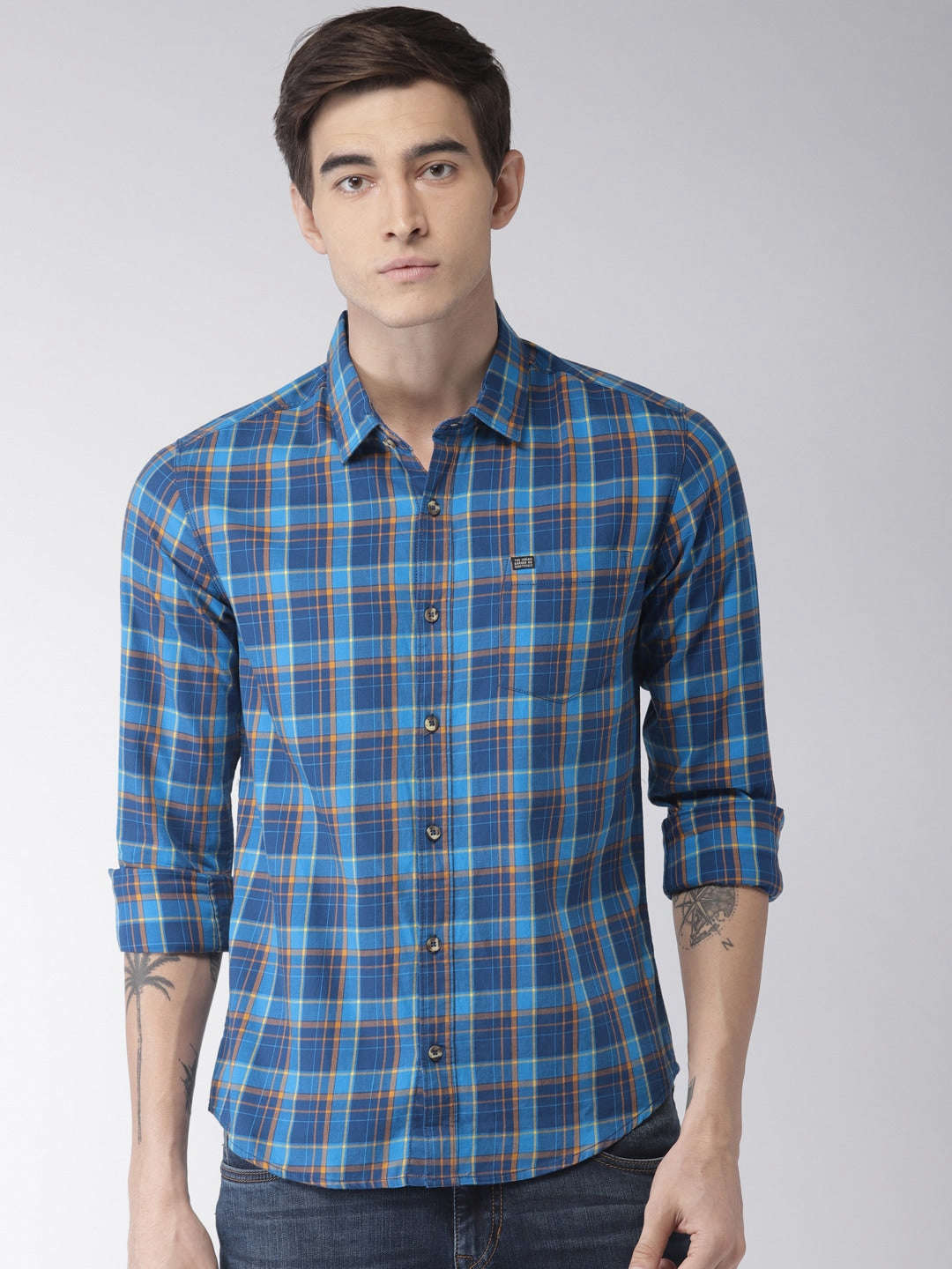 Shop Men Checkered Shirt Online.