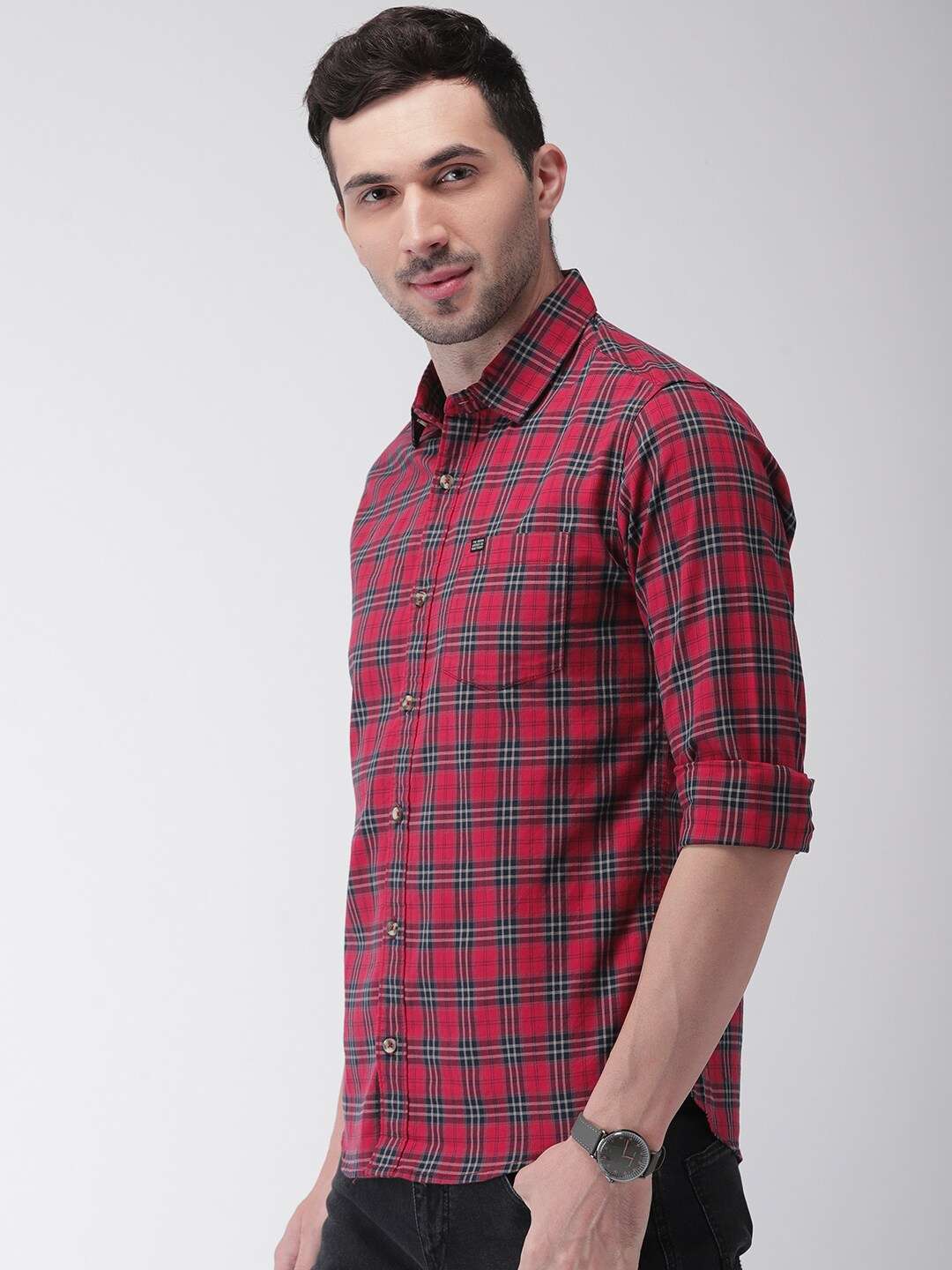 Shop Men Checkered Shirt Online.