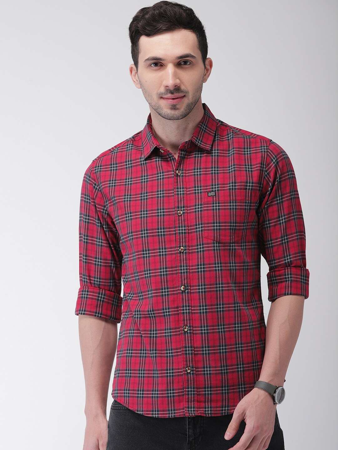 Shop Men Checkered Shirt Online.