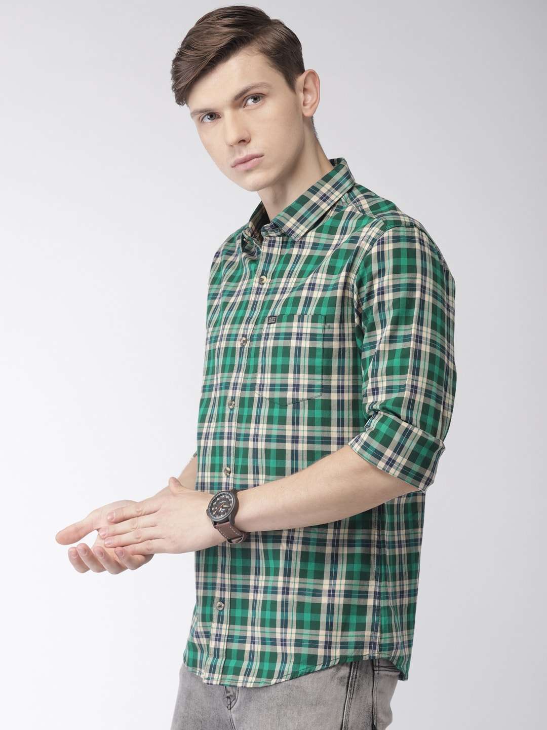 Shop Men Checkered Shirt Online.