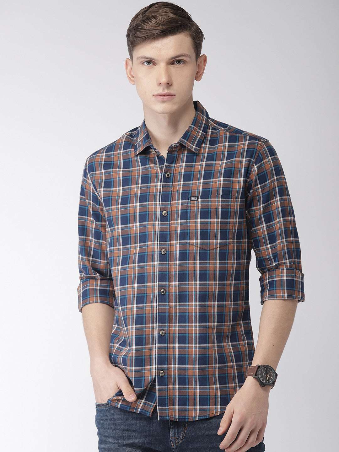 Shop Men Checkered Shirt Online.