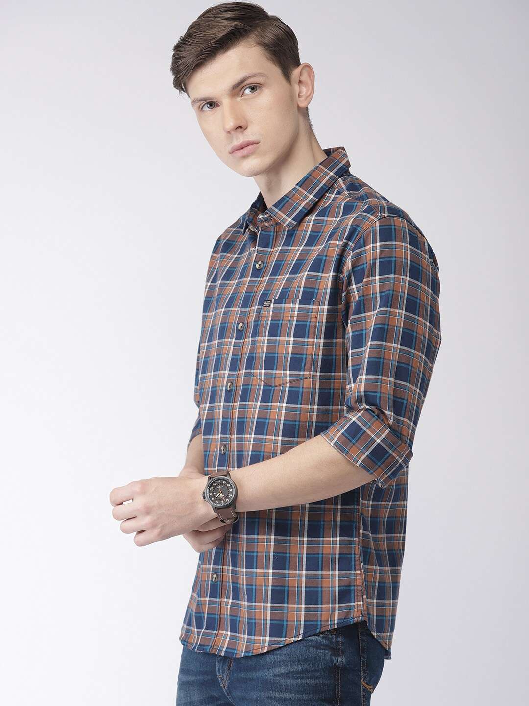 Shop Men Checkered Shirt Online.