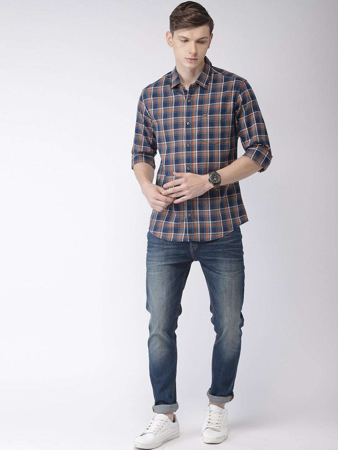 Shop Men Checkered Shirt Online.