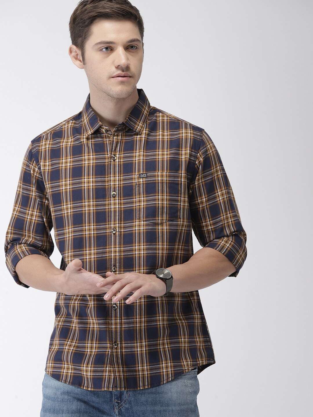 Shop Men Checkered Shirt Online.