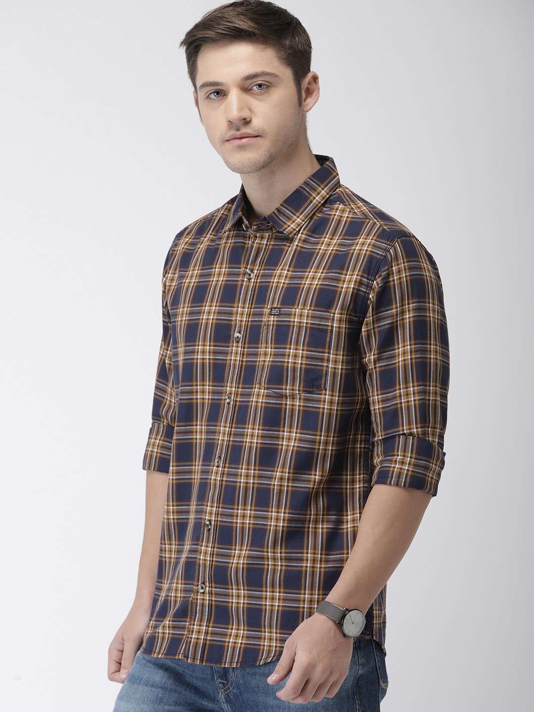 Shop Men Checkered Shirt Online.