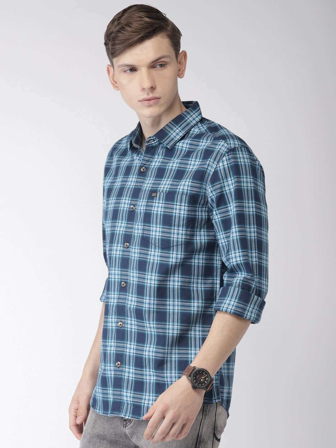 Shop Men Checkered Shirt Online.