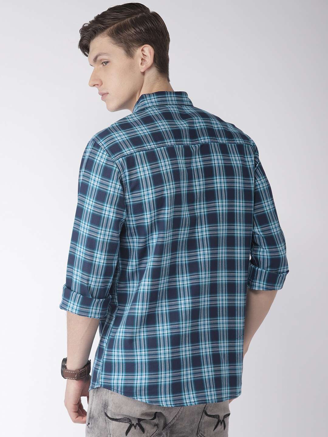 Shop Men Checkered Shirt Online.