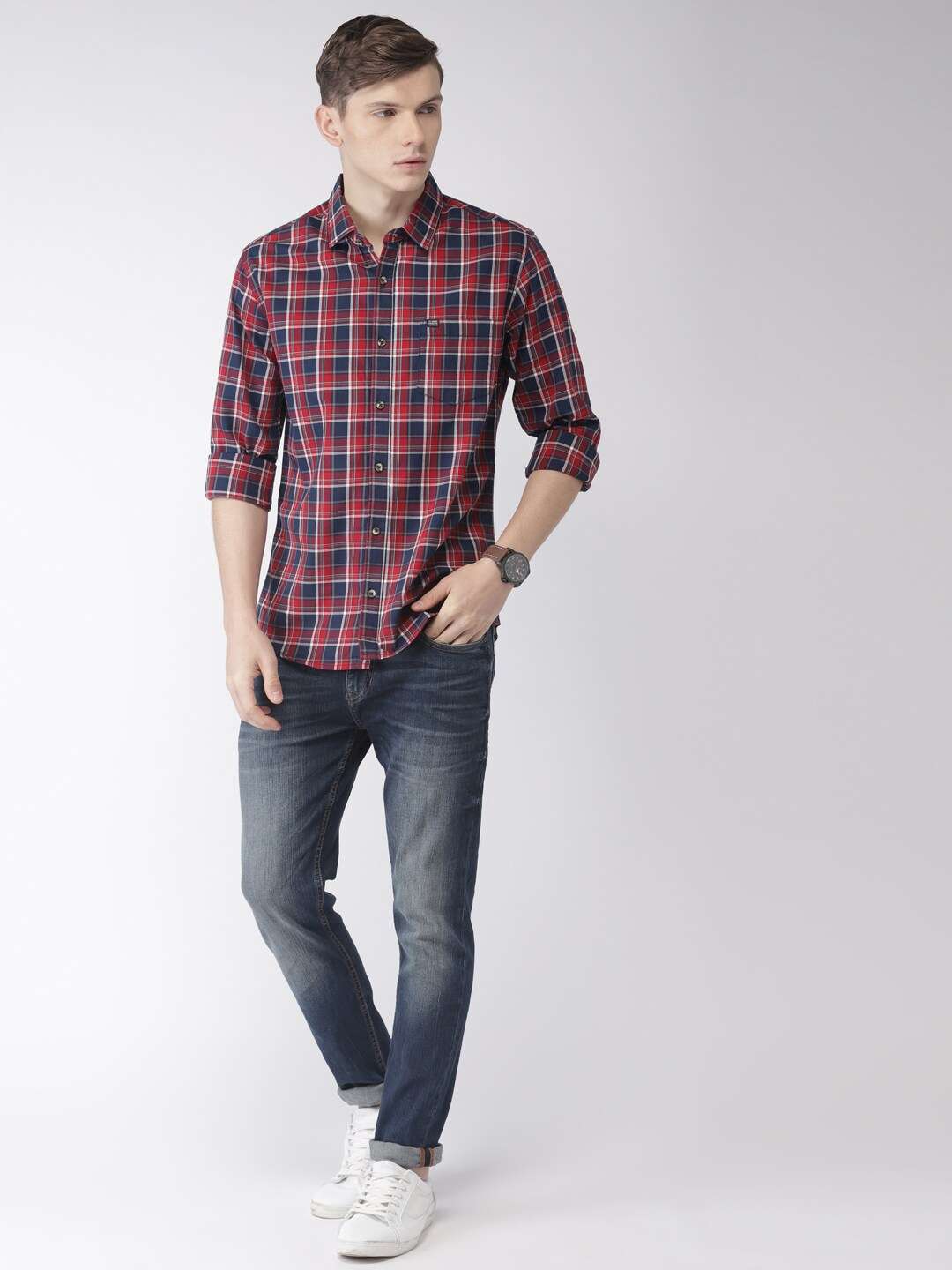 Shop Men Checkered Shirt Online.