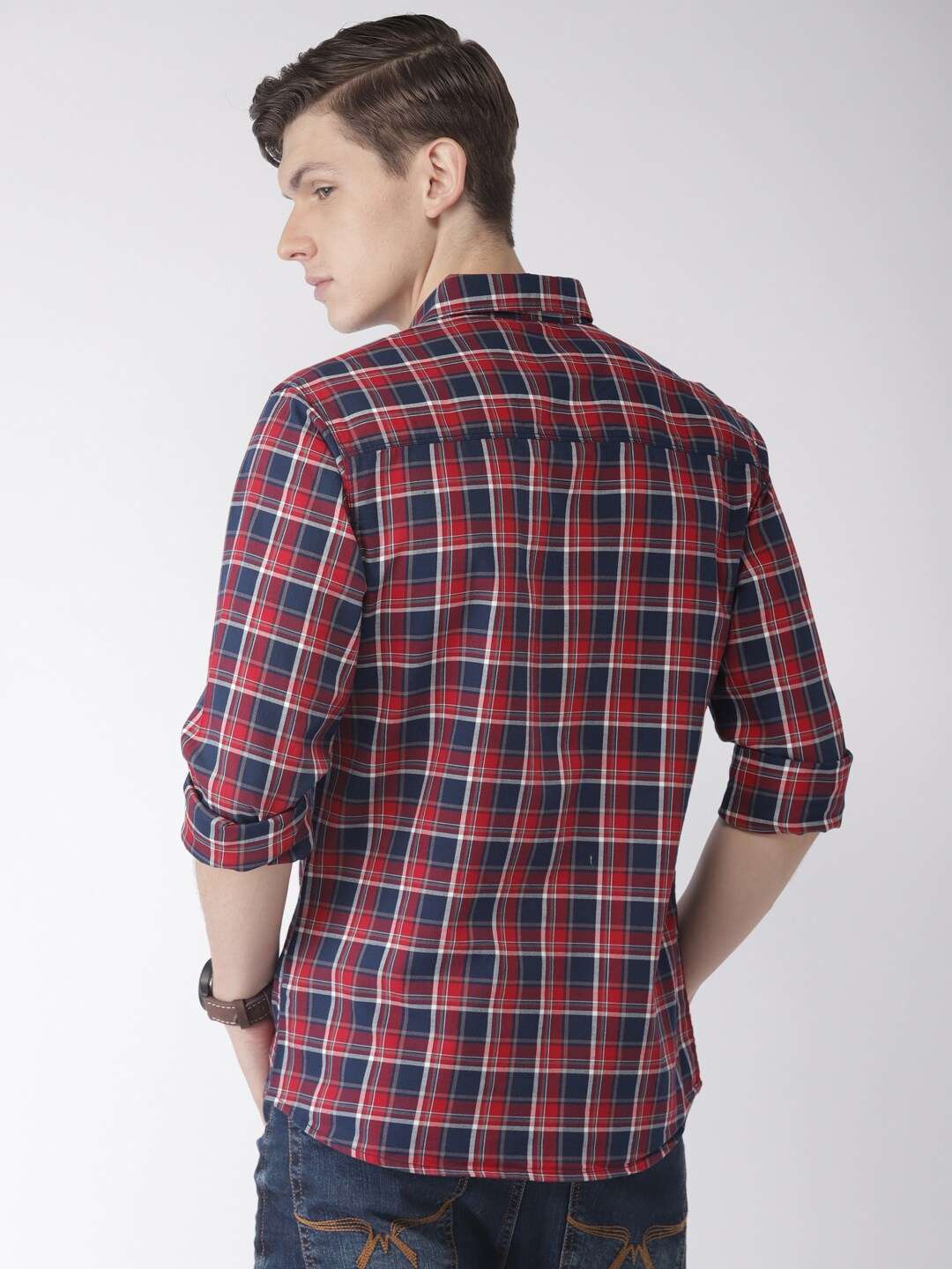 Shop Men Checkered Shirt Online.