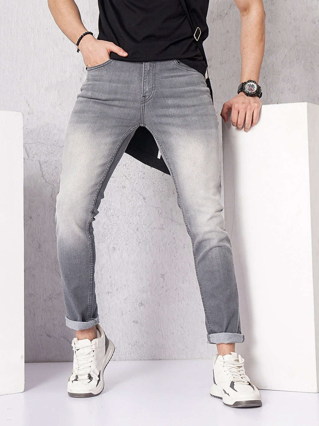 Shop Men Solid Jeans Online.