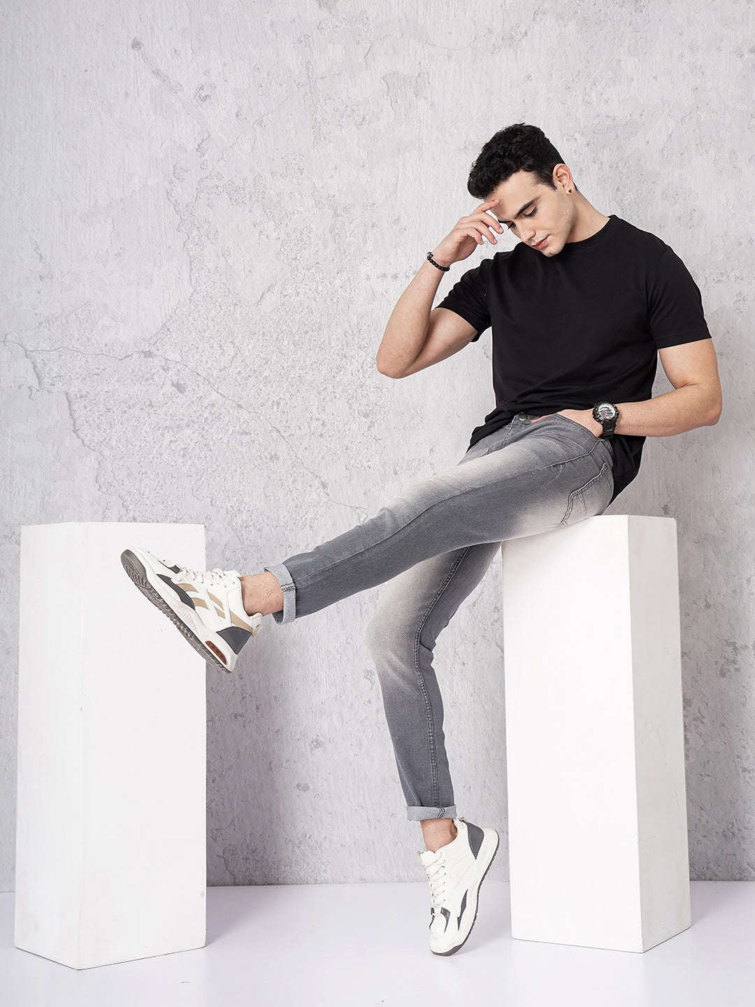 Shop Men Solid Jeans Online.