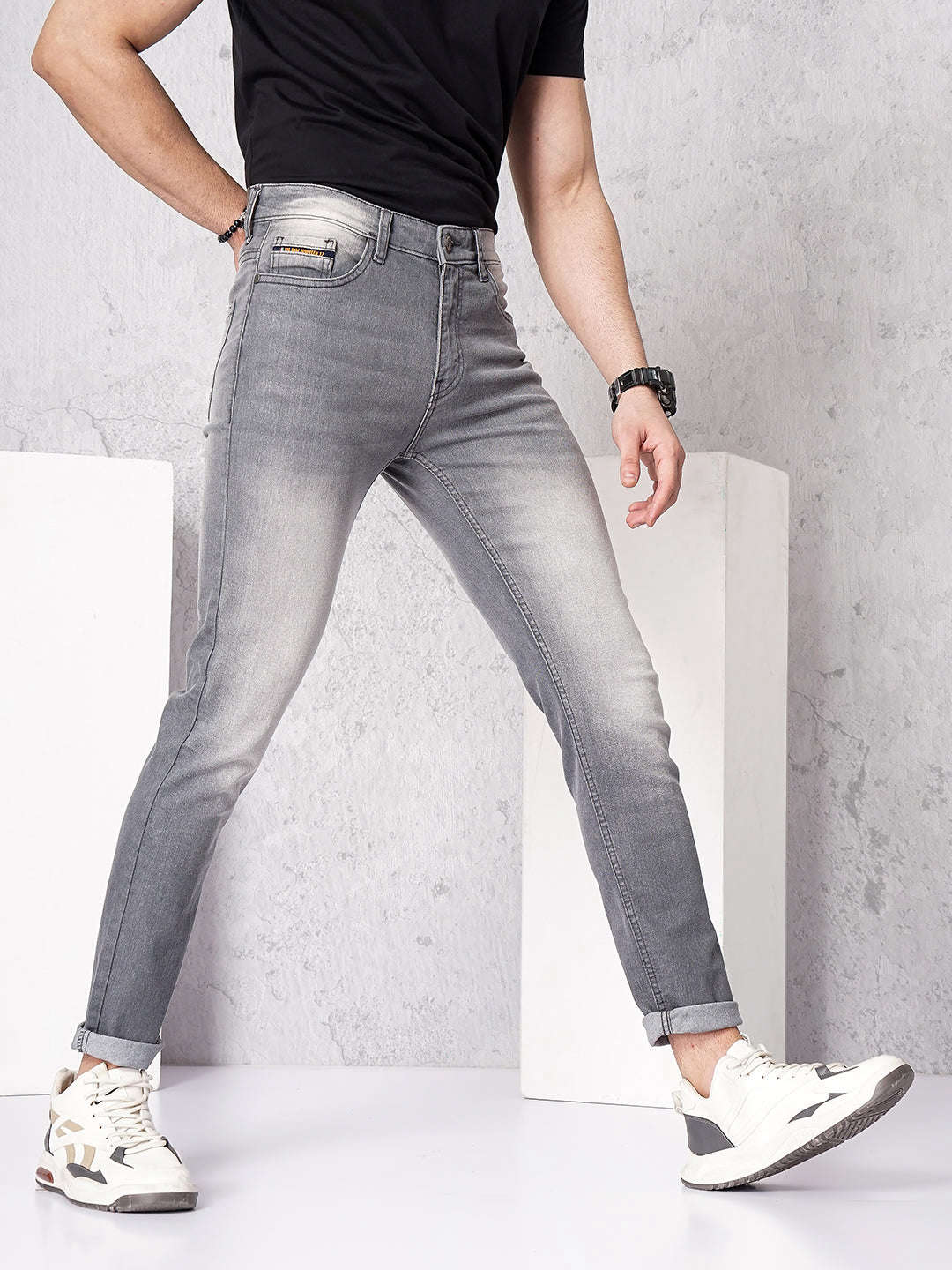 Shop Men Solid Jeans Online.