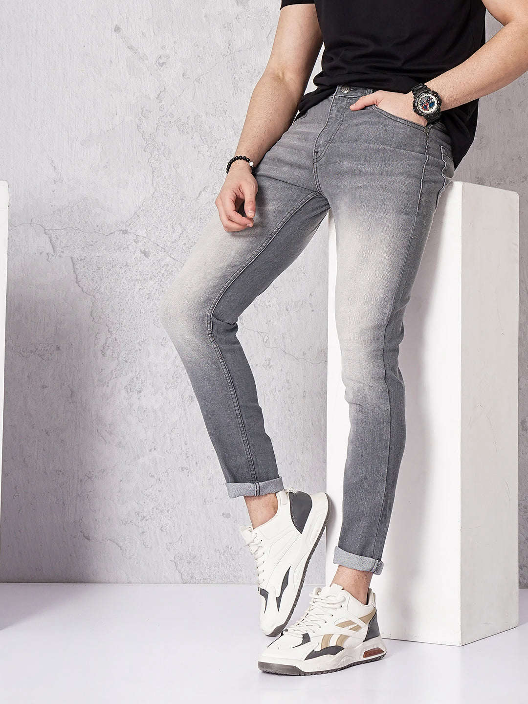 Shop Men Solid Jeans Online.