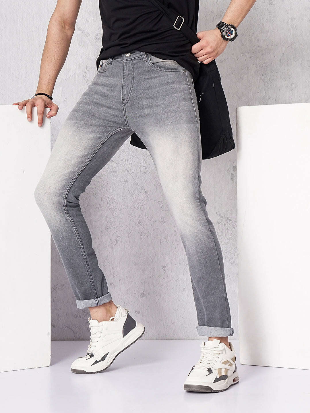 Shop Men Solid Jeans Online.