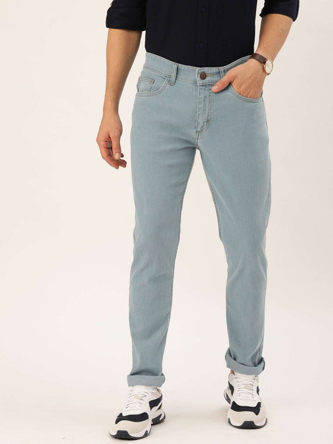 Shop Men Solid Jeans Online.