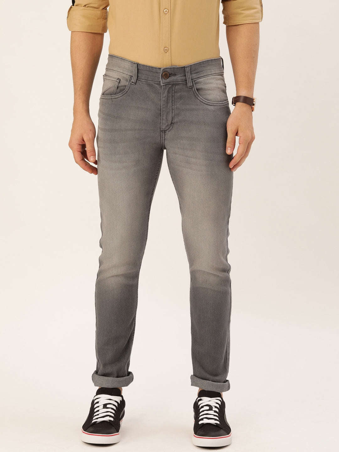 Shop Men Solid Jeans Online.