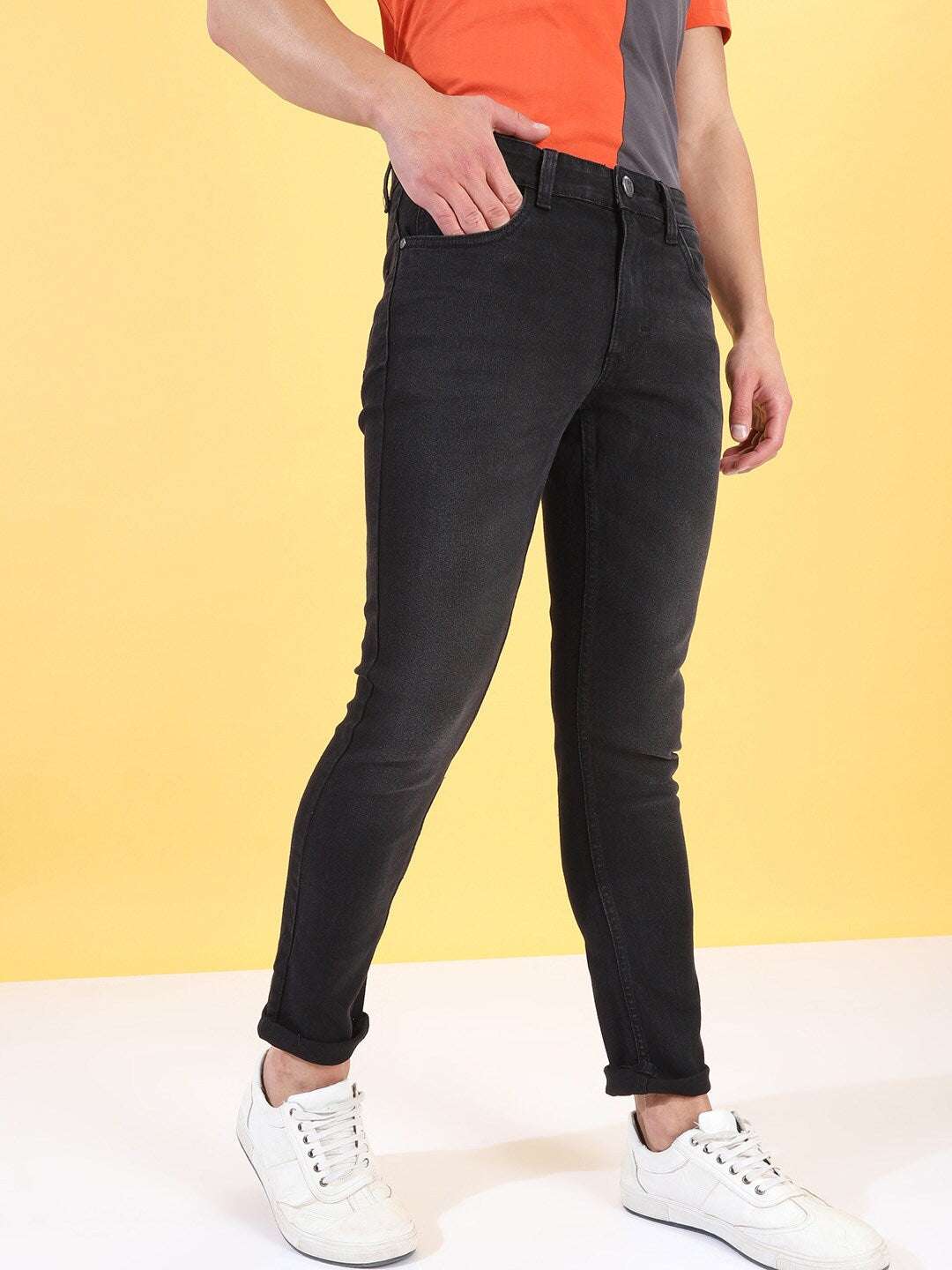 Shop Men Solid Jeans Online.