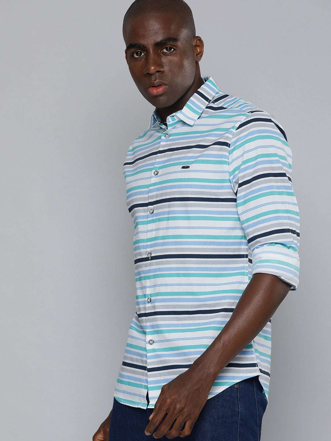 Shop Men Striped Shirt Online.