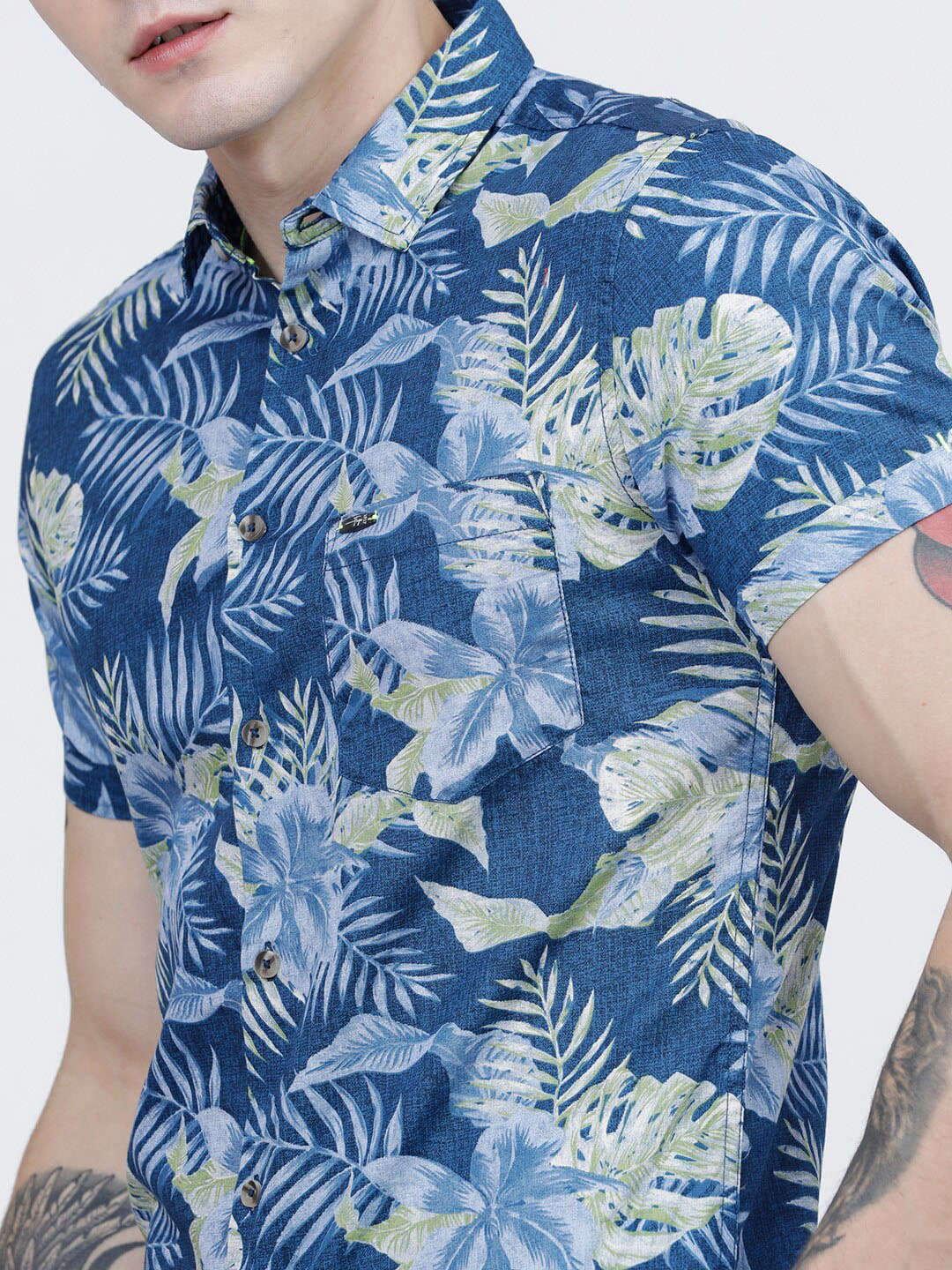 Shop Men Tropical Printed Shirt Online.