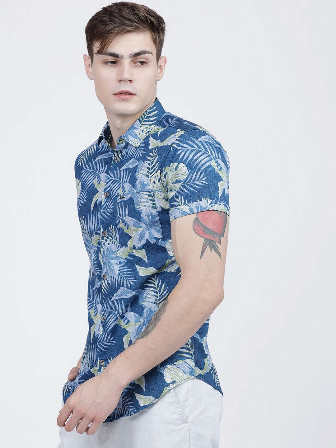 Shop Men Tropical Printed Shirt Online.