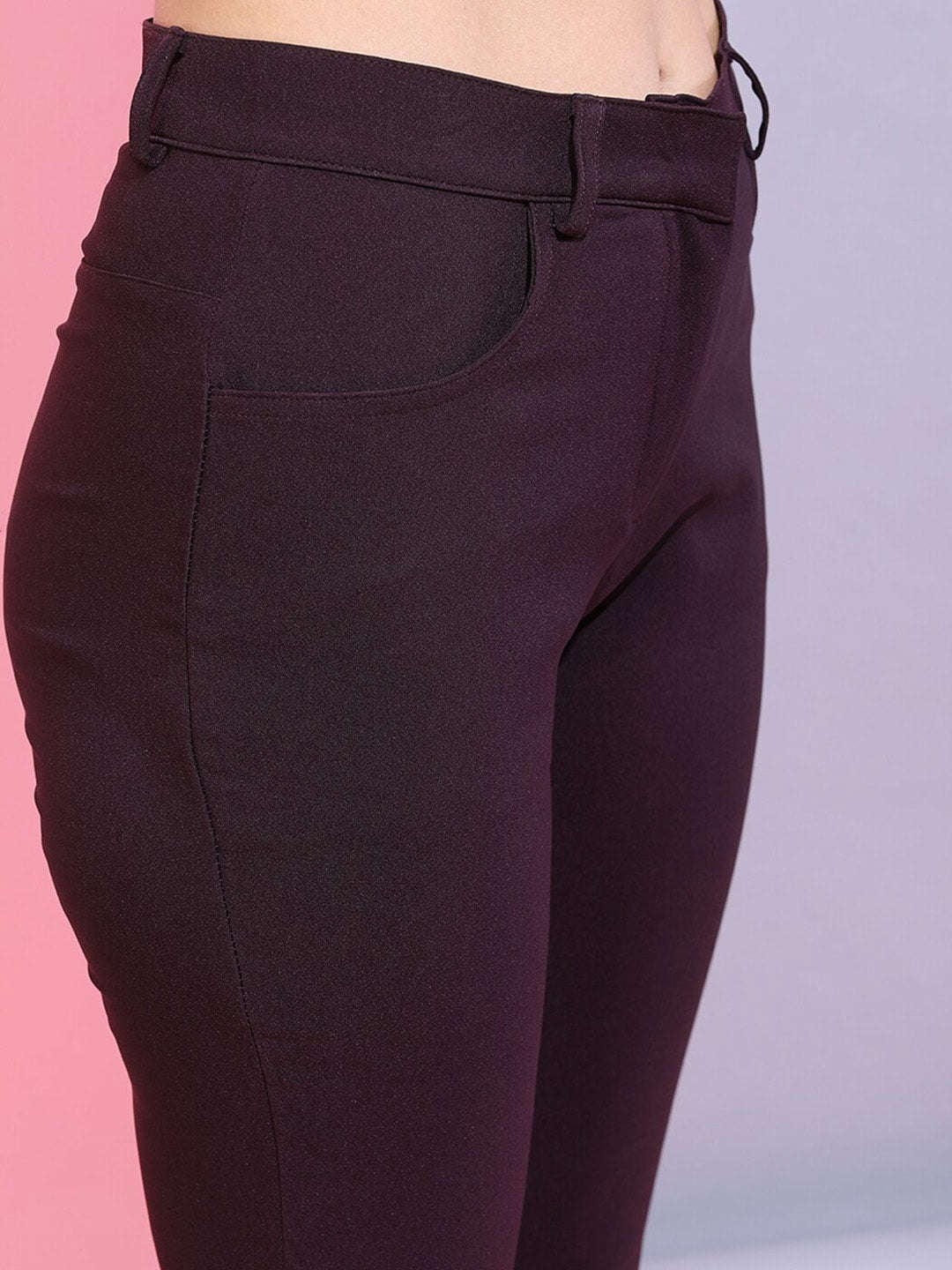 Shop Women Solid Bootcut Pant Online.