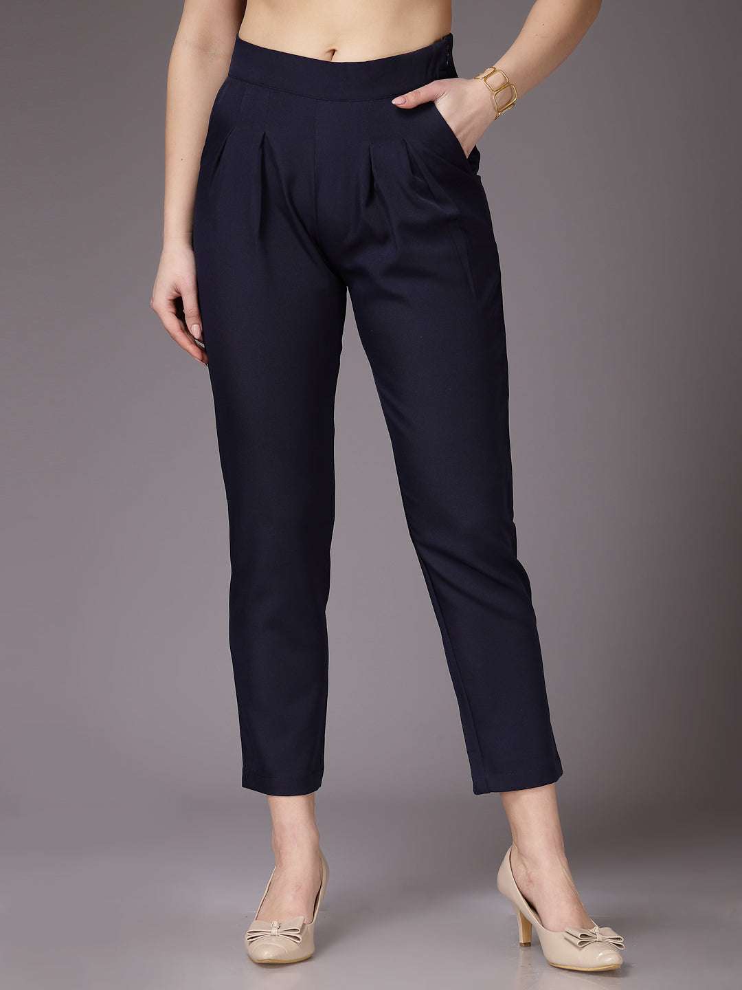 Shop Women Solid Trouser Online.