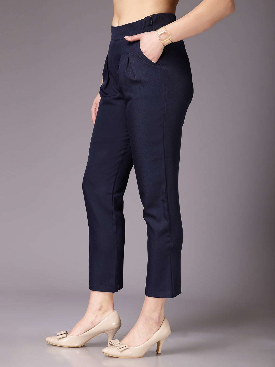 Shop Women Solid Trouser Online.