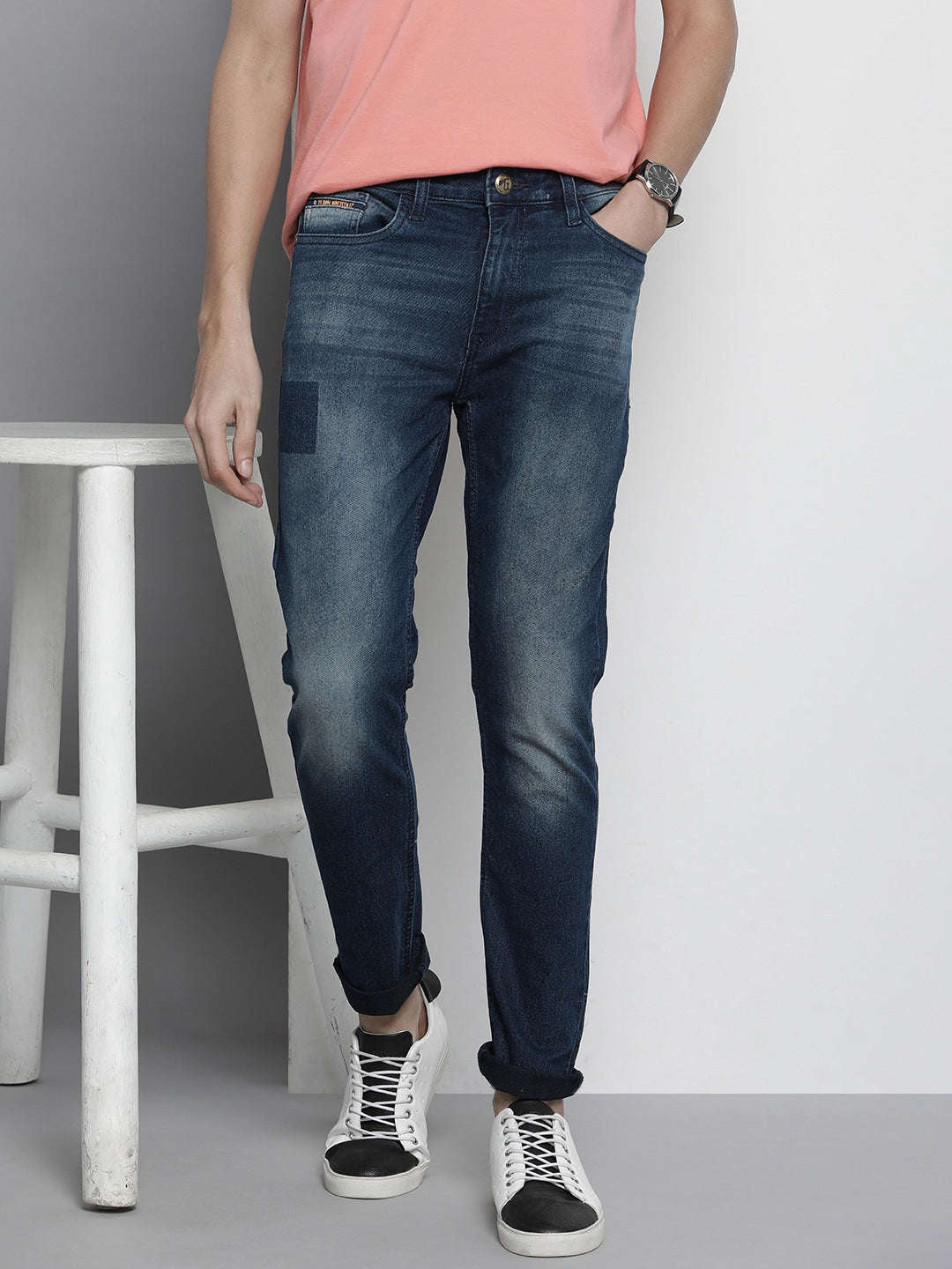 Shop Men Blue Jeans Online.