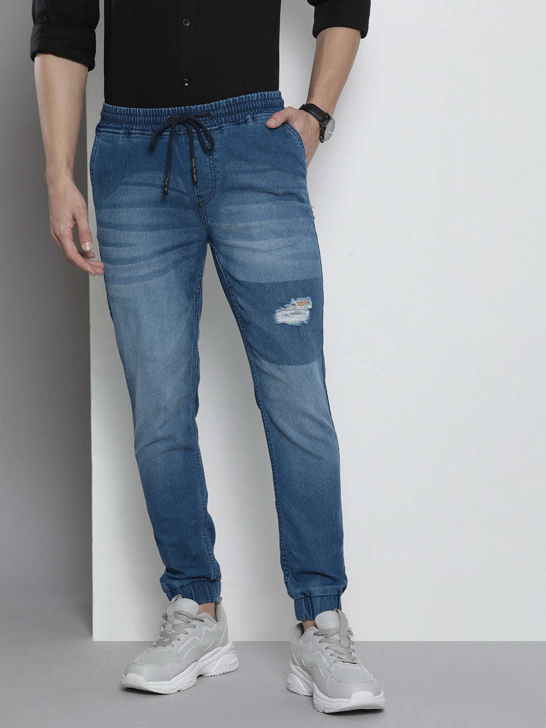 Shop Men Denim Jogger Online.