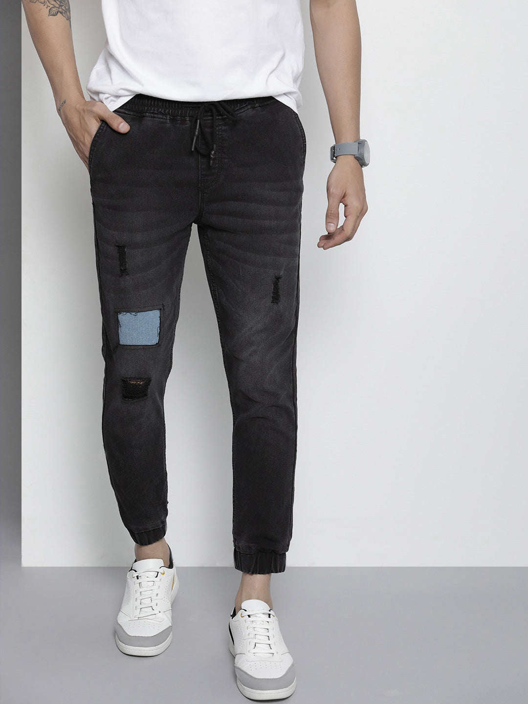 Shop Men Denim Jogger Online.