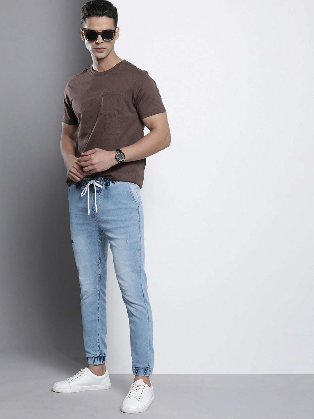 Shop Men Denim Jogger Online.