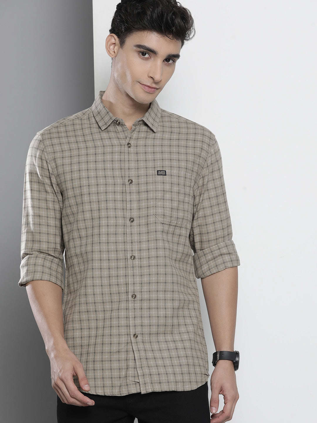 Shop Men Checked Shirt Online.