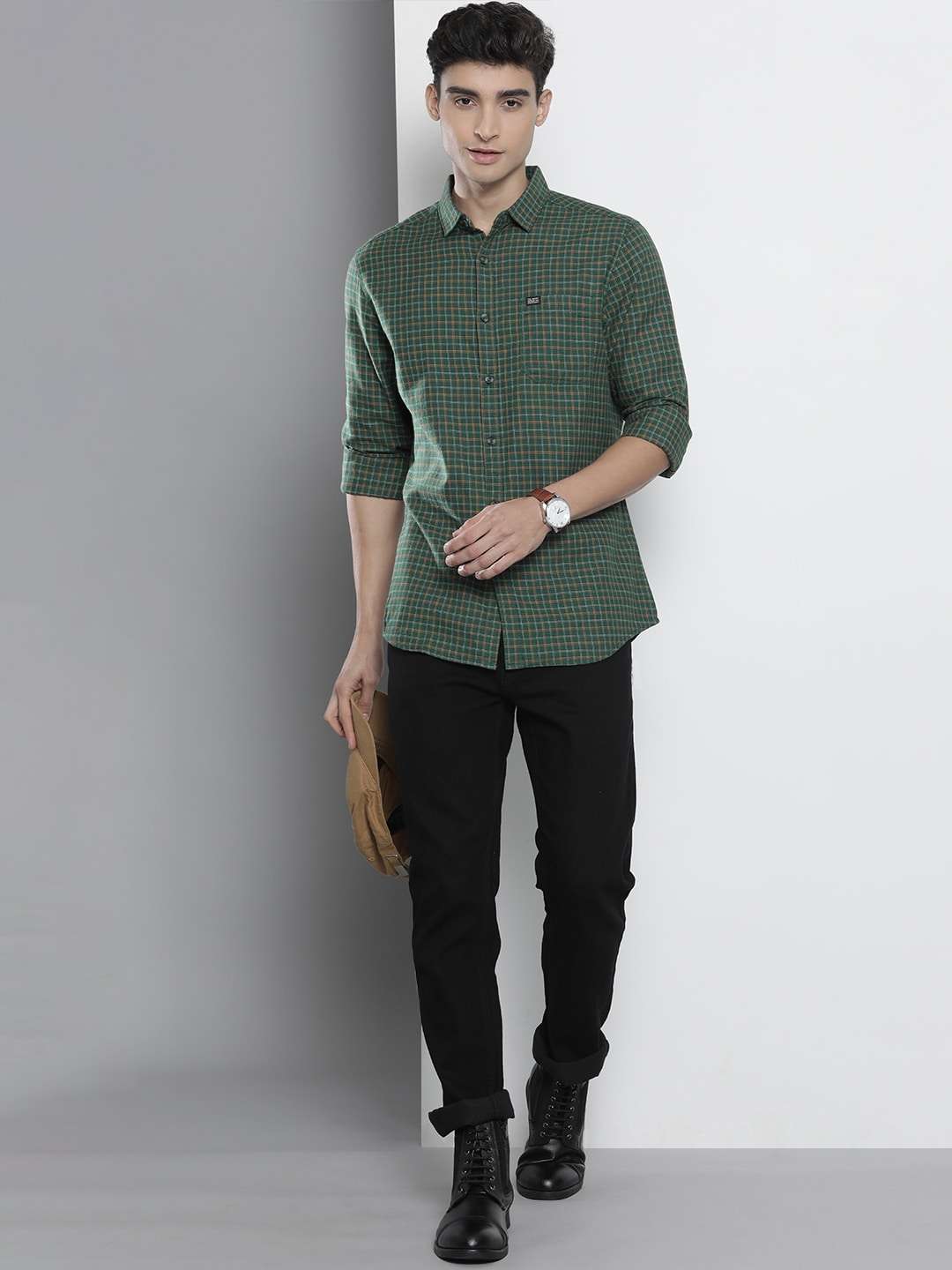 Shop Men Check Shirt Online.