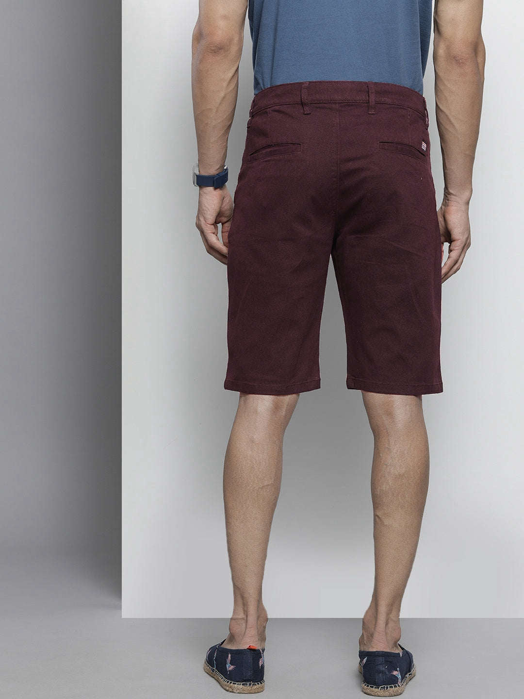 Shop Men Solid Chino Shorts Online.