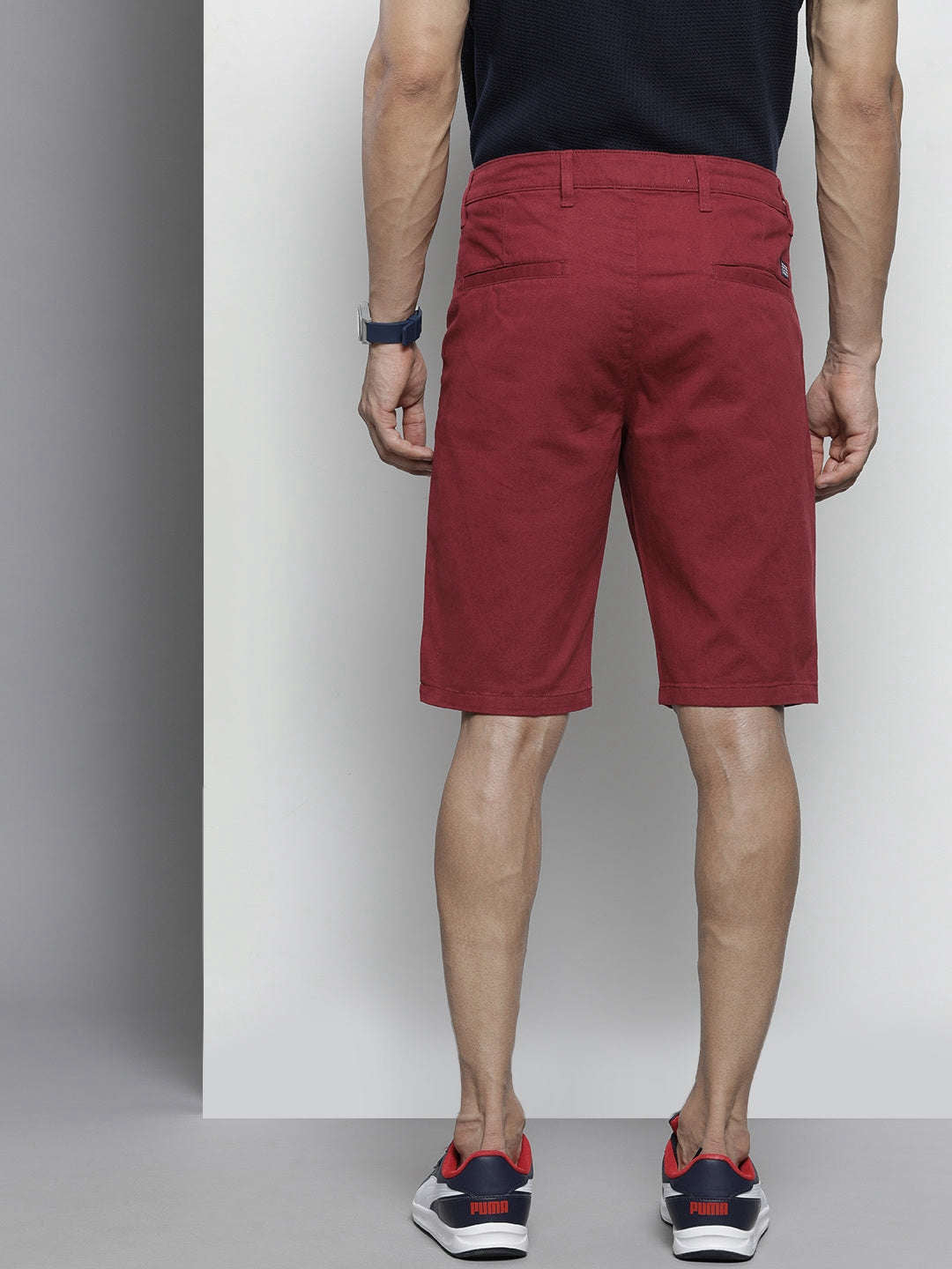 Shop Men Solid Chino Shorts Online.