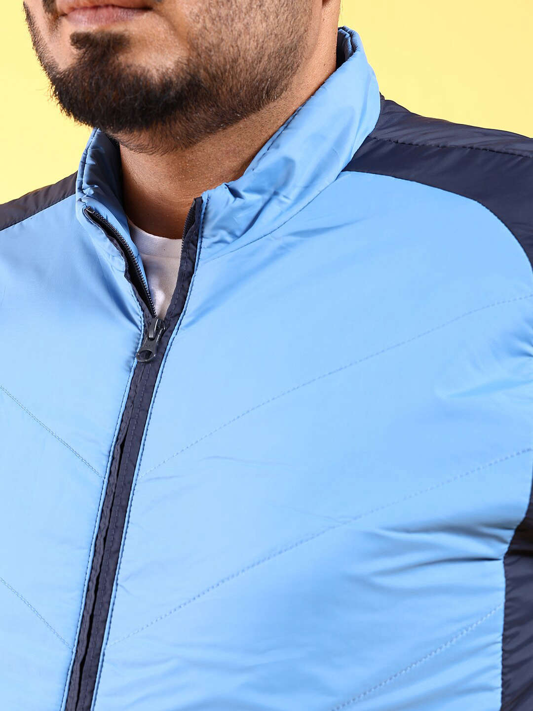 Shop Men Colourblocked Jacket Online.