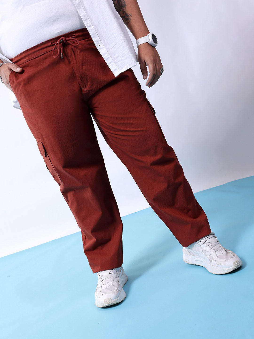 Shop Men Solid Trouser Online.